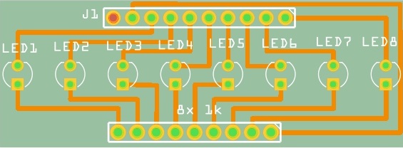 Print lay-out LED Print lay-out